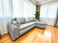 Reversible L-Shape Corner Sofa Bed | Double Storage + Built-in Mattress