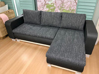 Reversible L-Shape Corner Sofa Bed | Double Storage + Built-in Mattress