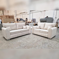Lily 2+3 Seater Sofa Set in Cream