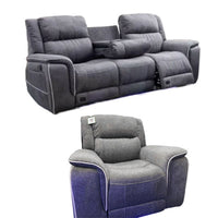 Hannah Micro Fibre Electric Recliner Sofa 3+2 Seater