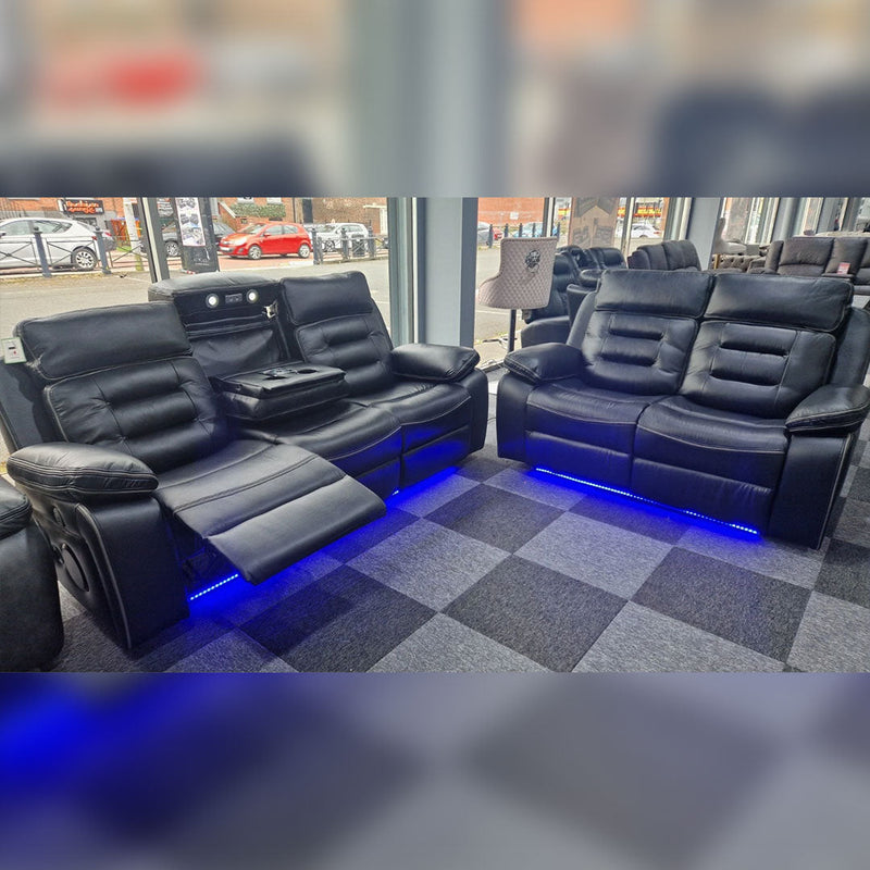 Hafsa Music Leather Electric Recliners 3+2 Seater