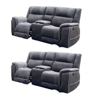 Hannah Micro Fibre Electric Recliner Sofa 3+2 Seater