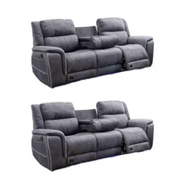 Hannah Micro Fibre Electric Recliner Sofa 3+2 Seater