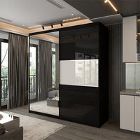 MANHATTAN BLACK HIGH GLOSS 120/150/200/250CM