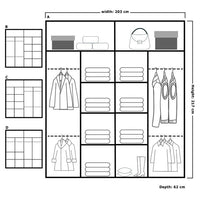 BATUMI SLIDING WARDROBE 120/150cm/180cm/203cm