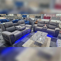 Hannah Electric Recliner 3+2 Sofa  Fabric