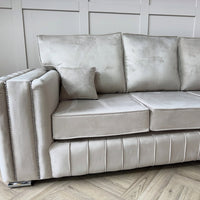 Layla Corner Sofa – Velvet Sofa in Multiple Colours