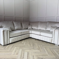 Layla Corner Sofa – Velvet Sofa in Multiple Colours