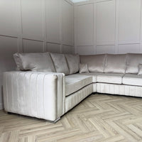 Layla Corner Sofa – Velvet Sofa in Multiple Colours