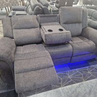 Berlin Fabric Electric Recliner Sofa 3+2 Seater