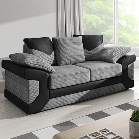 DINO Jumbo Cord Fabric 2-Seater Sofa - Comfortable Living Room Furniture