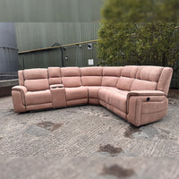 Hannah Electric Corner Sofa Beige