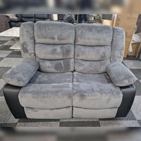 Rio Grey Cord Fabric Recliner Sofa Set – 3+2 Seater