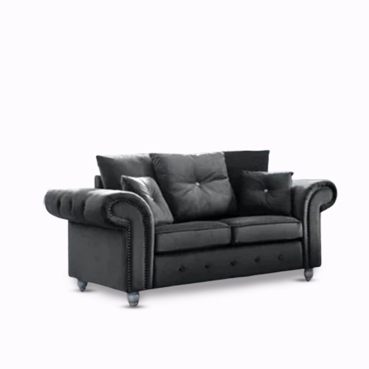 Ashwin Modern 2-Seater Fabric Sofa