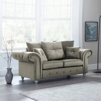 Ashwin Modern 2-Seater Fabric Sofa