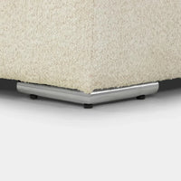 U Shape Boucle Beige Corner Sofa