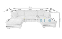 Bishop U Shape Sofa Luxe