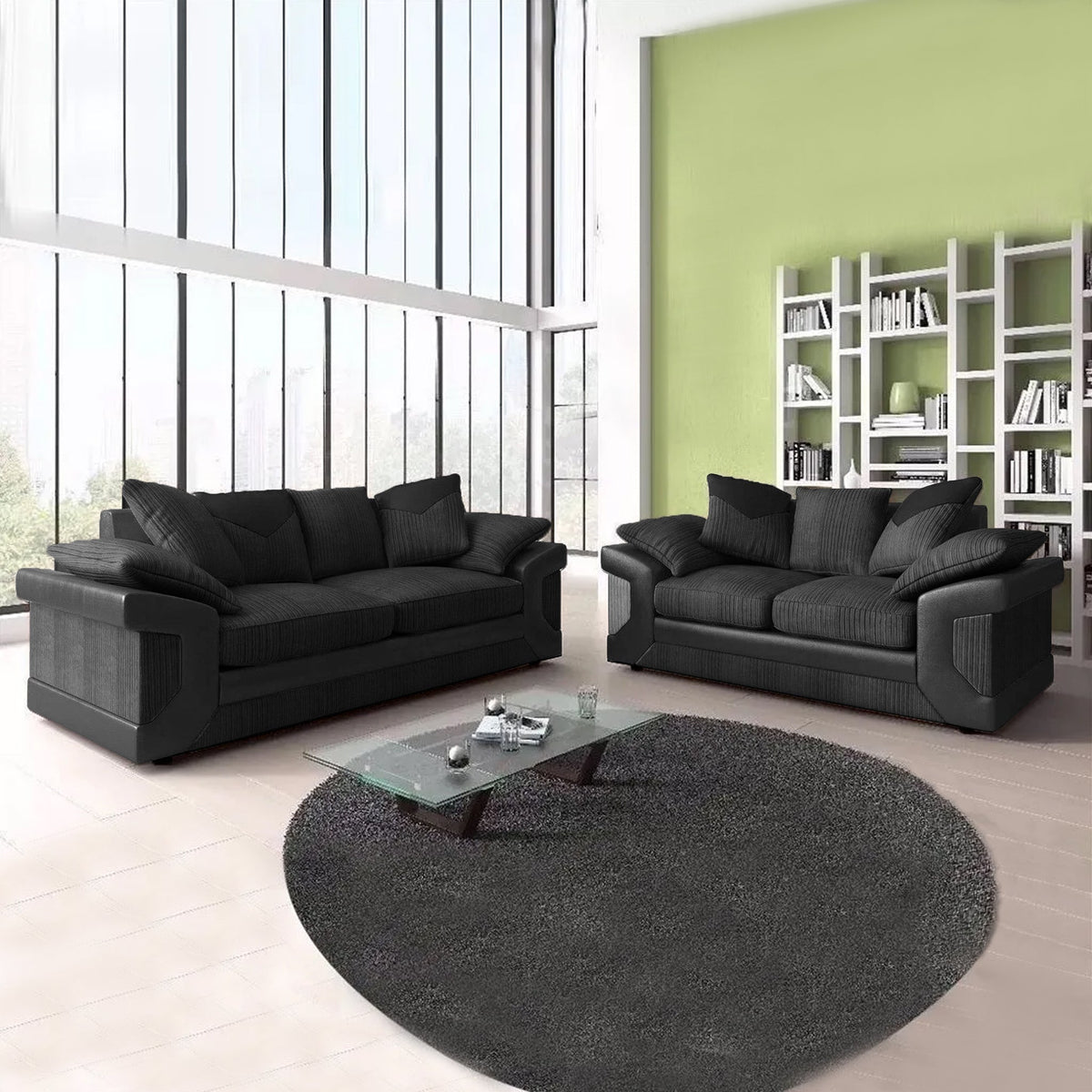 DINO Jumbo Cord 3+2 Seater Sofa