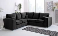 Layla Corner Sofa – Velvet Sofa in Multiple Colours