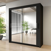 Milan Double Sliding Door Wardrobe