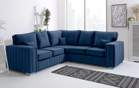 Layla Corner Sofa – Velvet Sofa in Multiple Colours