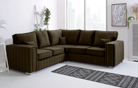 Layla Corner Sofa – Velvet Sofa in Multiple Colours