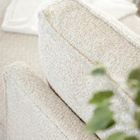 U Shape Boucle Beige Corner Sofa