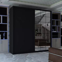 COLLIN VOTAN BLACK SLIDING WARDROBE 200/250cm