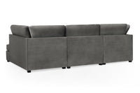 Mini U-Shape High Back Plush Velvet Sofa