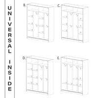 Chelsea Walnut 2 Door Mirrored Sliding Wardrobe