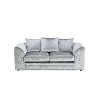 Dylan Luxury Crush Velvet 2-Seater Sofa - Modern Living Room Furniture