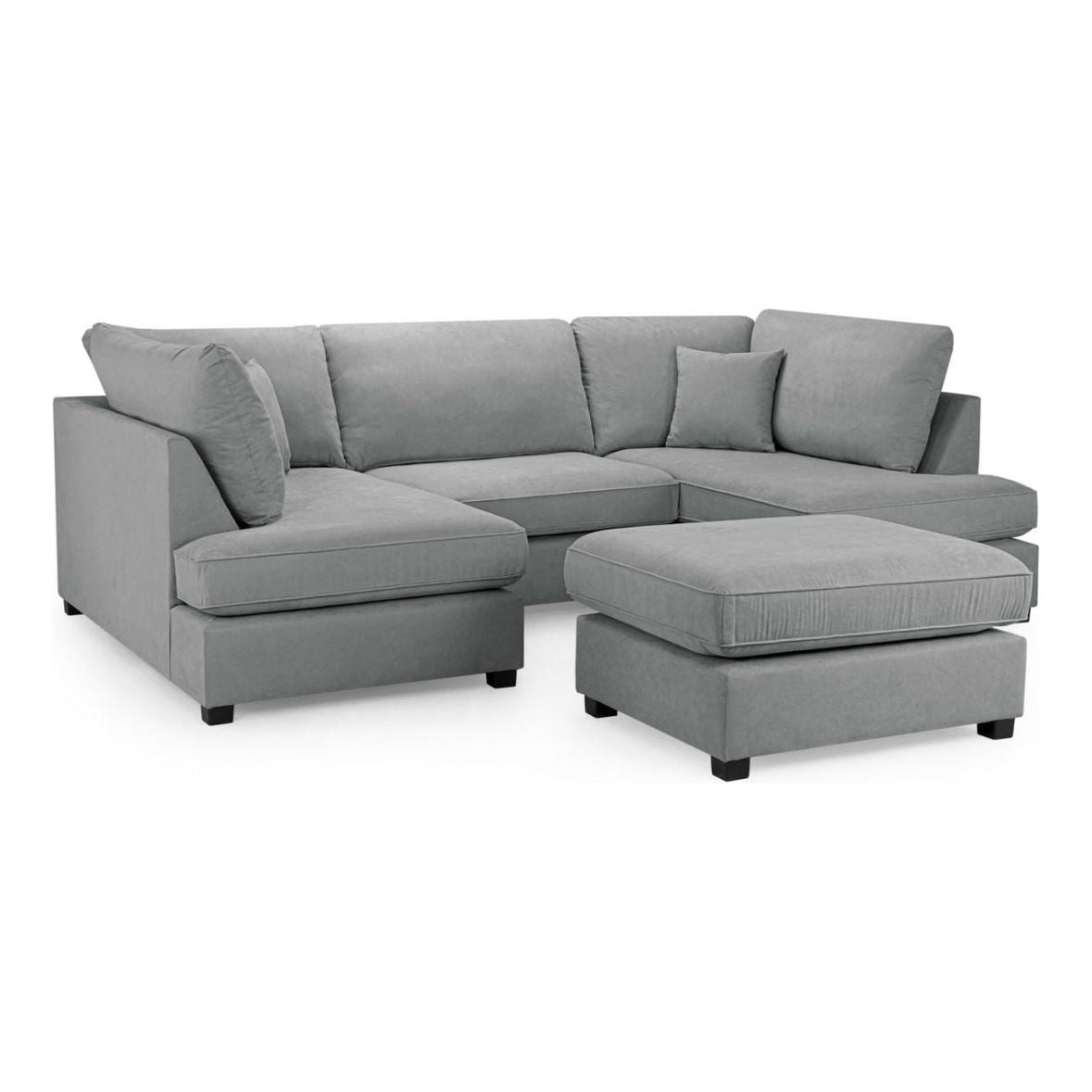 U-Shaped Cinema Sofa Bed – Plush  Fabric