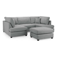 U-Shaped Cinema Sofa Bed – Plush  Fabric