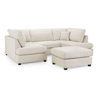 U-Shaped Cinema Sofa Bed – Plush  Fabric