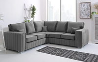 Layla Corner Sofa – Velvet Sofa in Multiple Colours