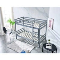 High Quality Pine Wooden Adults Bunk Single Bed
