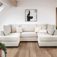 U-Shaped Cinema Sofa Bed – Plush  Fabric