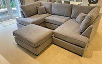 Carnaby Small U Shape Sofa l MINK NAPLE FABRIC