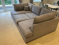 Carnaby Small U Shape Sofa l MINK NAPLE FABRIC
