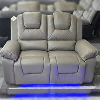 Oxford Leather Electric Recliner Sofa 3+2 Seater