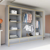 SYDNEY HIGH GLOSS WARDROBE 203cm/253cm