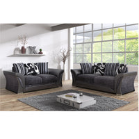 Shannon Fabric & Leather 3+2 Sofa Set