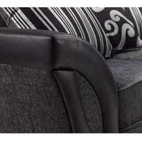 Shannon Fabric & Leather 3+2 Sofa Set