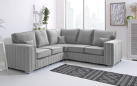 Layla Corner Sofa – Velvet Sofa in Multiple Colours