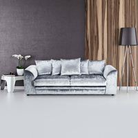 Dylan Crush Velvet 3 Seater Sofa