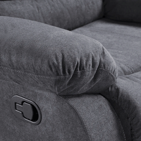 Fabric Recliner Sofa Arm Chair Grey