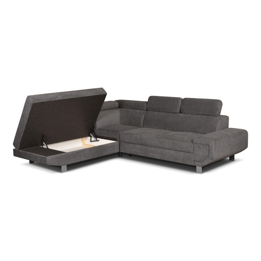 Arctic Corner Sofa Bed | Stylish Grey Corner Sofa