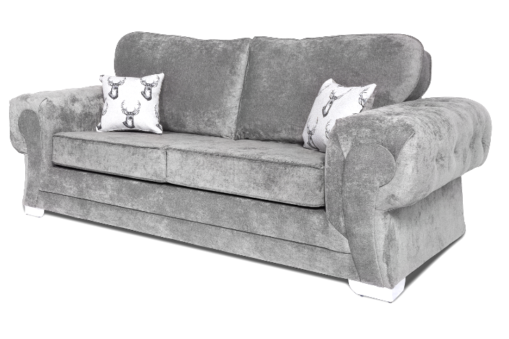 Verona Full Back 3+2 Seater Sofa Set – Grey