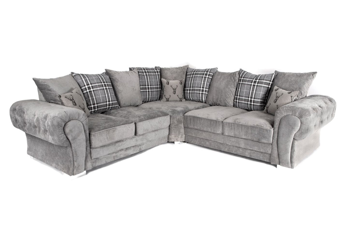 Verona 5 Seater Scatter Back Corner Sofa