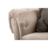 Verona 3+2 Seater Sofa Set – Full Back, Mink